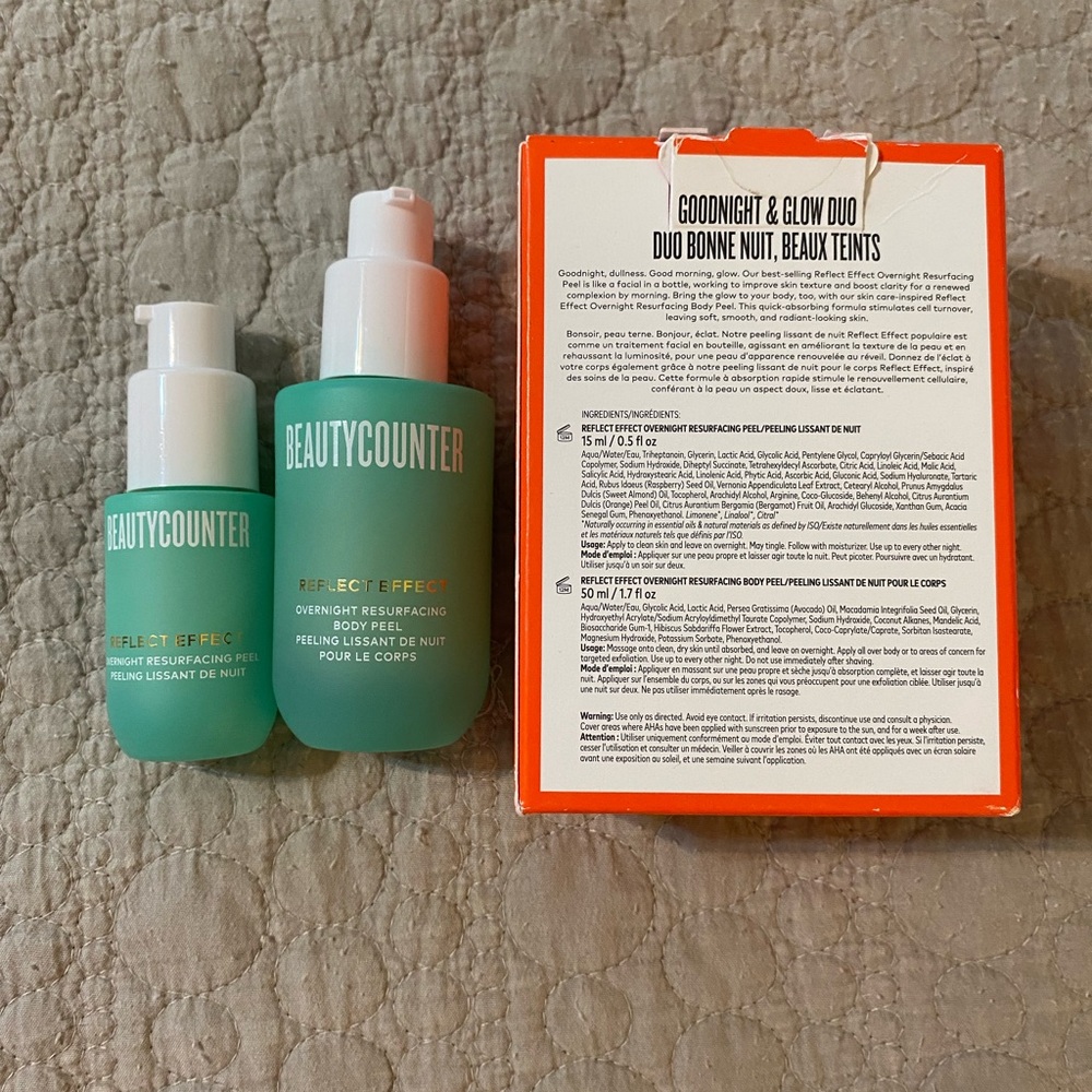 Beautycounter Goodnight & Glow set